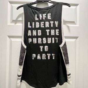 Pink sequin tank top